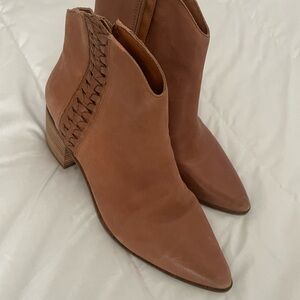 Lucky Brand Brown Ankle Booties